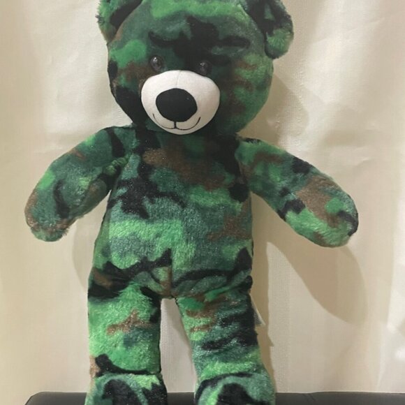 TEDDY BEAR CAMOFLOUGE  MILITARY ARMY CAMOBEAR OLIVE GREEN HUNTER VALENTINES GIFT - Picture 11 of 11